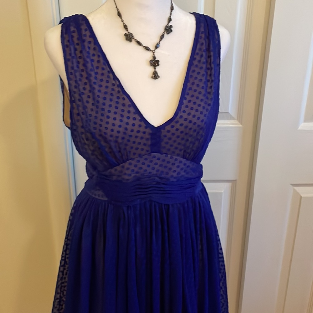 NWOT Blue lace dress by HD Paris Anthropologie